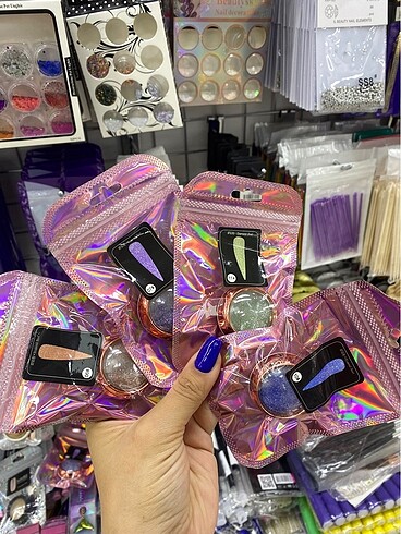Nail art süsleme parlak sim