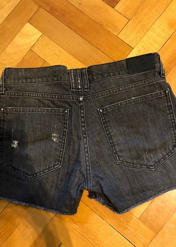 Anine Bing Siyah Mini Kadın Denim Şort - Görsel 3