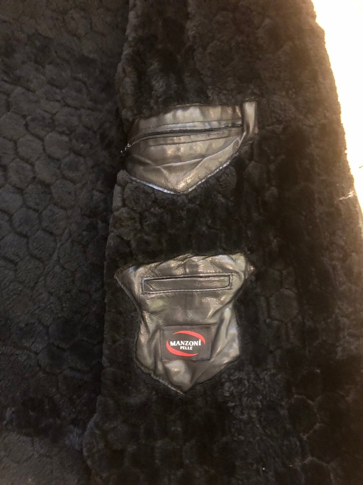 Kürklü Siyah Deri Erkek Ceket - Görsel 4