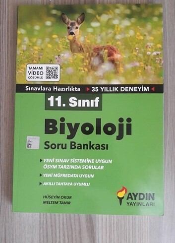 Aydın yayınları 11. sınıf biyoloji