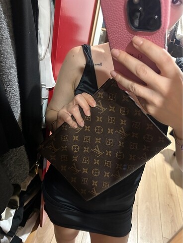  Beden kahverengi Renk Louis vuitton clutch