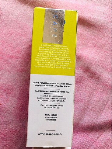  Beden Licape ferulic asit