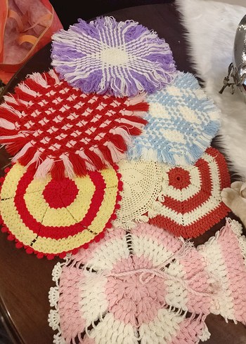 Renkli Örgü Banyo Lifi - Görsel 6