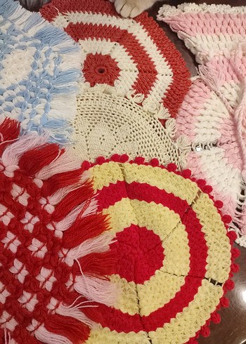 Renkli Örgü Banyo Lifi - Görsel 3