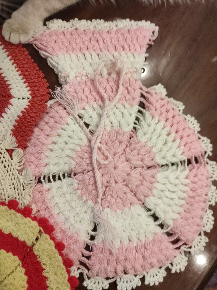 Renkli Örgü Banyo Lifi - Görsel 2