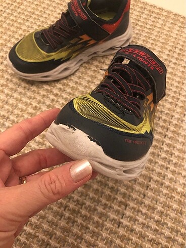 32 Beden lacivert Renk Skechers ışıklı spor ayakkabı