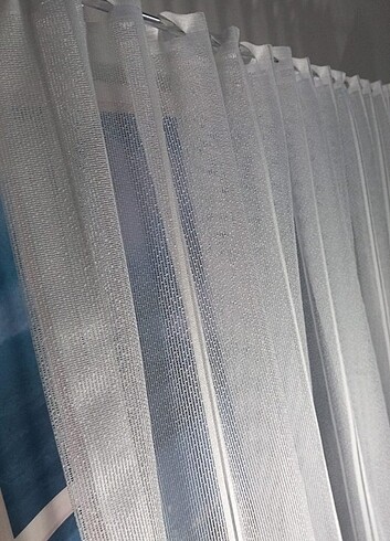 Beden 170x40 Kareli Ekru Renk Brizlik Tül Kapı Tülü Model Tül Kısa Tül