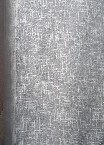2 adet 155x65 Krem rengi KEten Hazır Tül Perde Mutfak Tülü Kısa 