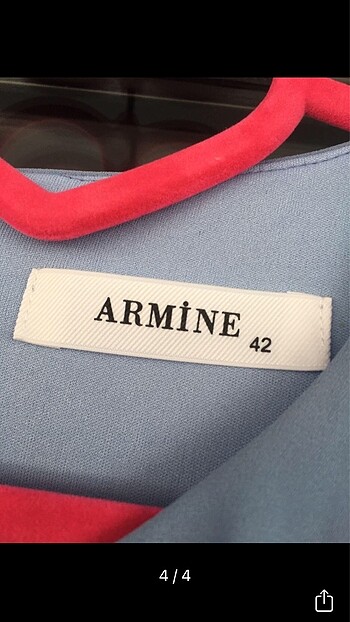 42 Beden mavi Renk Armine elbise
