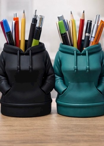 Beyaz Kapüşonlu Kalemlik - Görsel 2