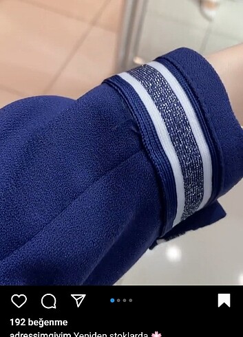 Diğer Yazlık krep kumaş Indigo renk