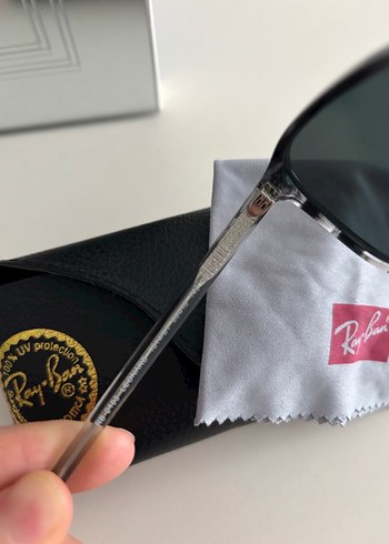 Ray-Ban Gri Klasik bay bayan Güneş Gözlüğü - Görsel 3