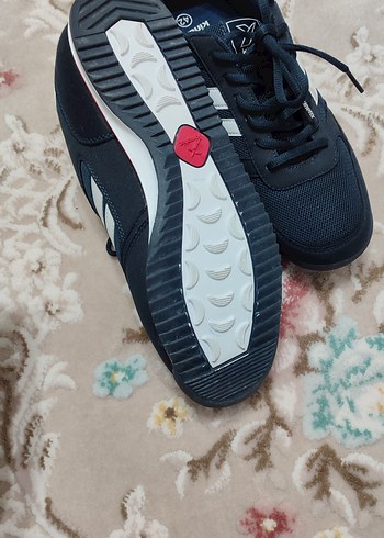 Lacivert Beyaz Çizgili Erkek Spor Ayakkabı - Görsel 6