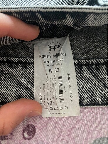 32 Beden gri Renk Kot baggy pantolon 32 beden