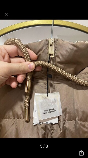 46 Beden ten rengi Renk ZARA KUŞ TÜYÜ ŞİŞME MONT