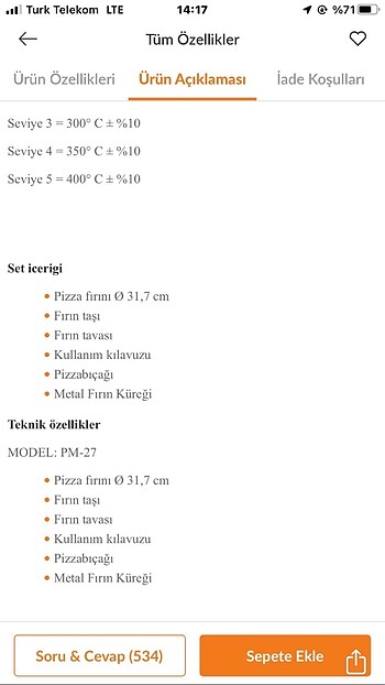  Beden Renk Taş fırın (Eratec)