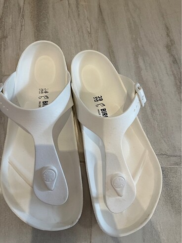 38 Beden Birkenstock gizeh 38 numara saks mavi beyaz tane fiyati