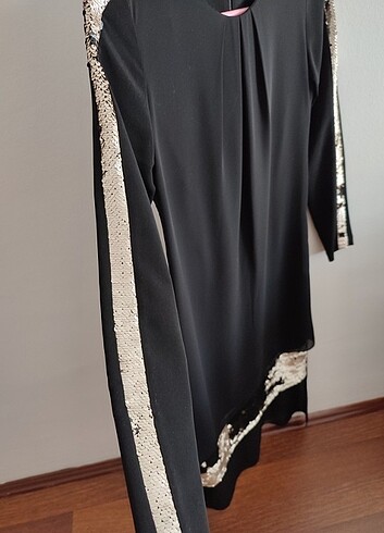 s Beden siyah Renk Abiye model tunik