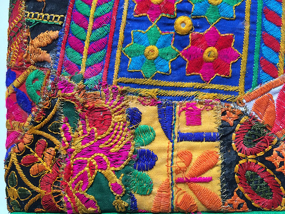 diğer Beden çeşitli Renk Hint işi el yapımı renkli portföy çanta