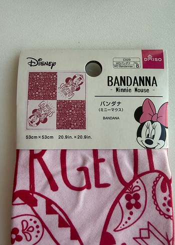 Minnie Mouse Desenli Bandana - Görsel 2