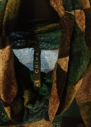 Kazak gibi bluz. Boğazlı, kısa kollu - Görsel 3