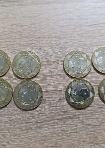 madeni 5 tl / 100. yıl 5 tl