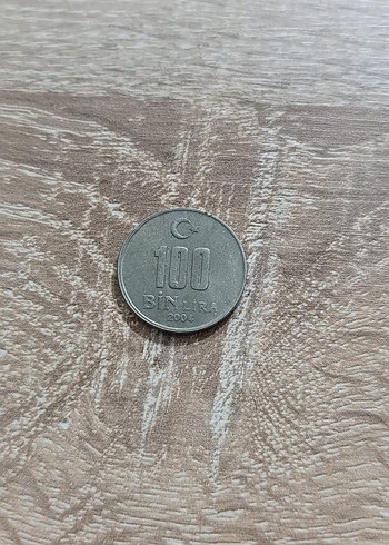 100 Bin Lira Türk Parası Madeni