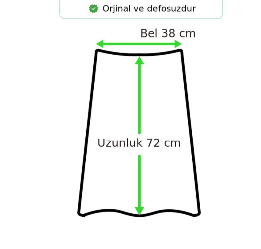 Gri Kadın Midi Yün Etek - Görsel 3