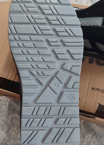 42 Beden siyah Renk Gri Erkek Spor Ayakkabı Velcro Bantlı