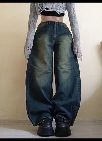 Urban outfitters taşlamalı baggy pantolon 
