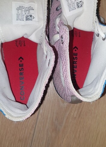Converse pembe-lacivert converse 38 numara