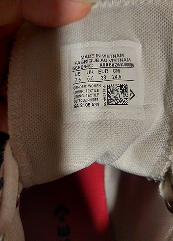 pembe-lacivert converse 38 numara - Görsel 5