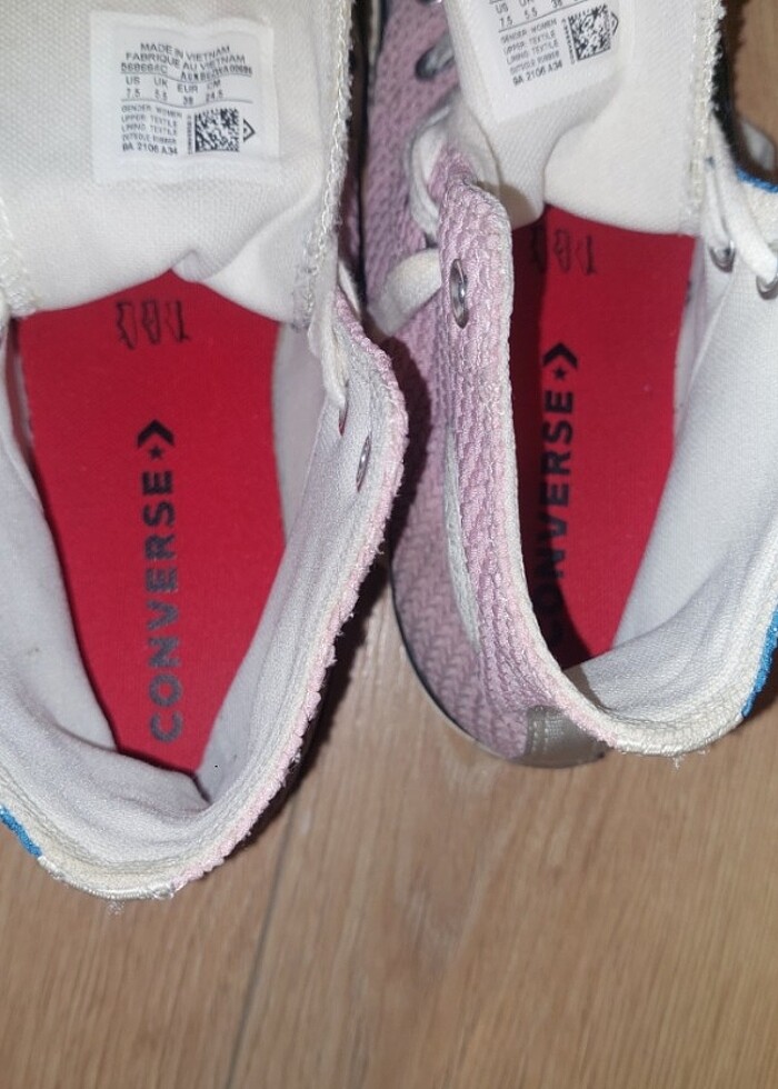 pembe-lacivert converse 38 numara - Görsel 2