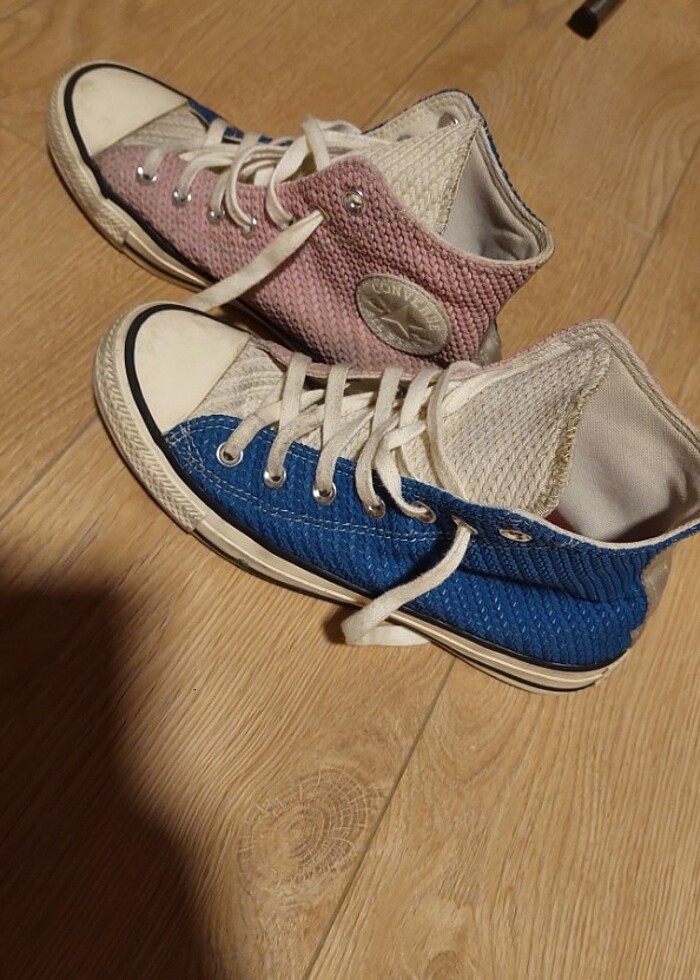 pembe-lacivert converse 38 numara - Görsel 3