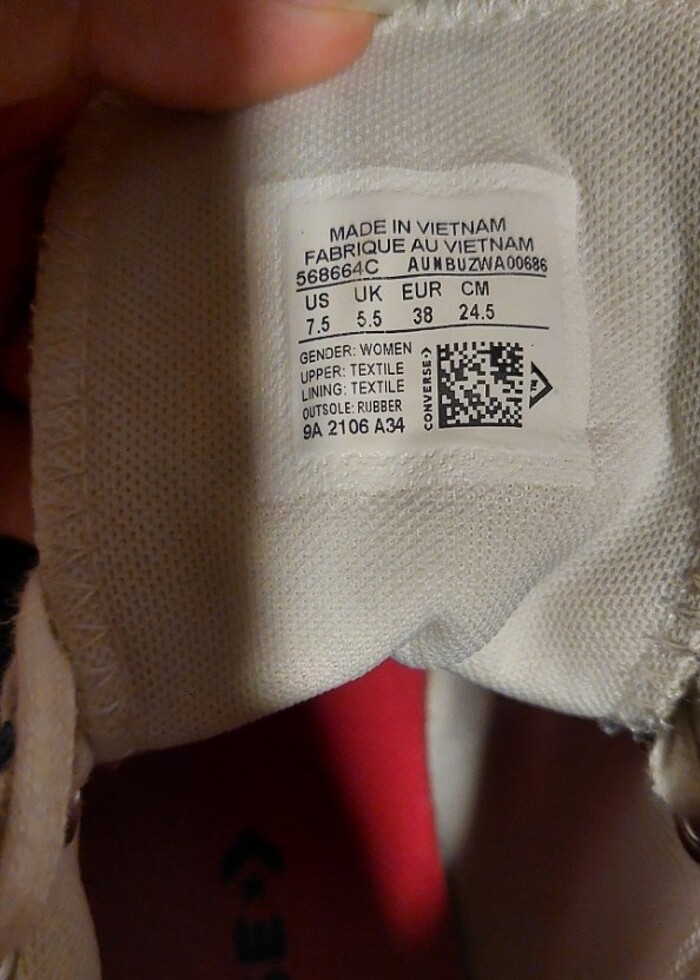 pembe-lacivert converse 38 numara - Görsel 5