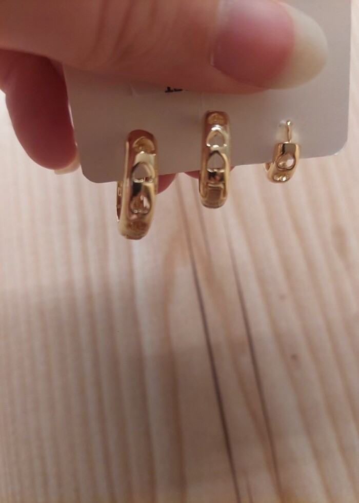 paslanmaz çelik mineli küpeler - Görsel 3