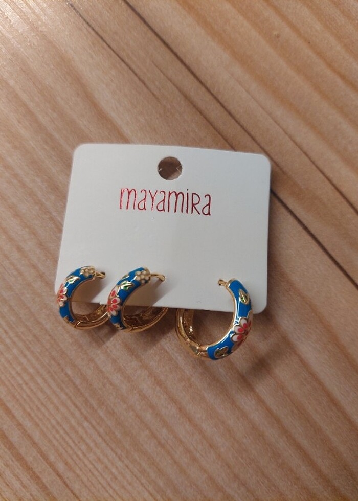 paslanmaz çelik mineli küpeler - Görsel 4