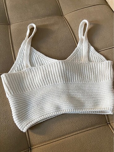 Diğer örme beyaz crop top