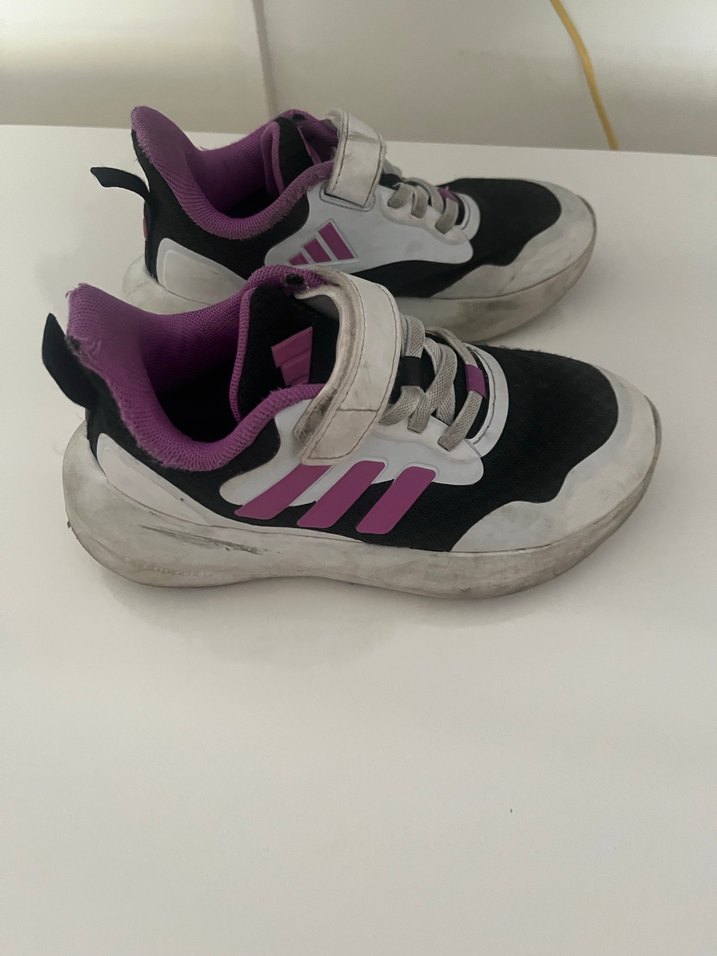 Kız Çocuk Mor Cırtlı Spor Ayakkabı - Görsel 2