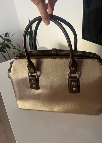 Bej Deri Tokalı Kadın Çanta - Görsel 2