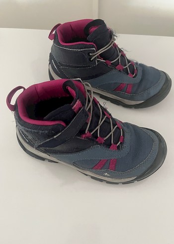 Kız Çocuk Mor Gri Cırtlı Kauçuk Bot - Görsel 2