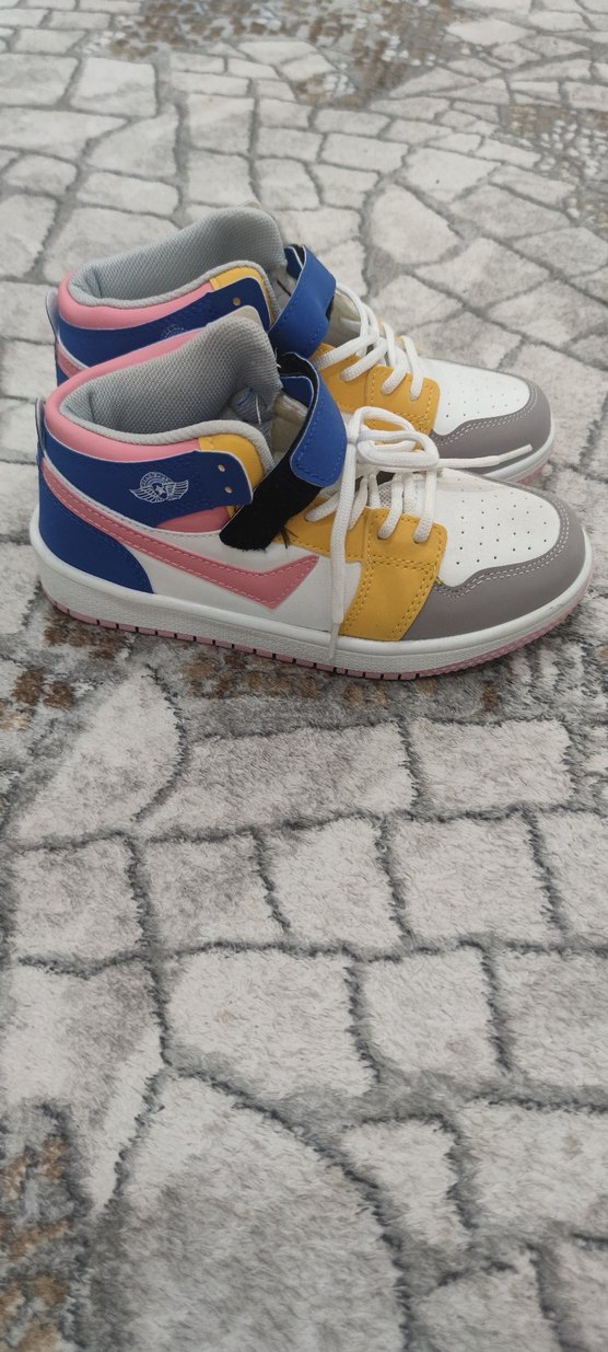 Kız Çocuk Çok Renkli Bağcıklı Spor Ayakkabı - Görsel 2