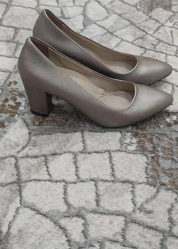 Bej Kadın Dolgu Topuklu Stiletto - Görsel 2