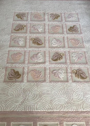 Nakışlı Pembe Pastel Halı