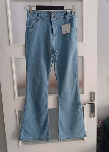 Diğer Mavi Kadın Denim Midi Boy Kot Pantolon