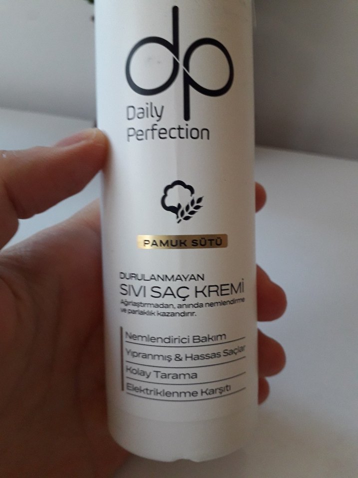 DP Daily Perfection Durulanmayan Pamuk Sütü Saç Kremi 180 ml - Görsel 5