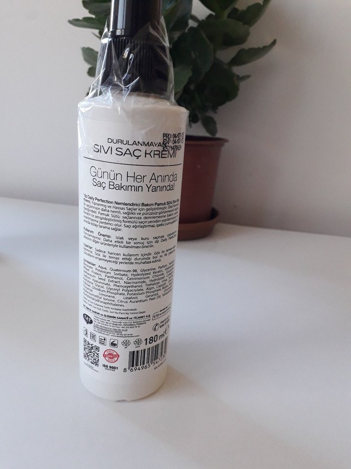 DP Daily Perfection Durulanmayan Pamuk Sütü Saç Kremi 180 ml - Görsel 4