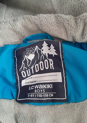 Mavi Kapüşonlu Erkek Çocuk Mont - Görsel 10