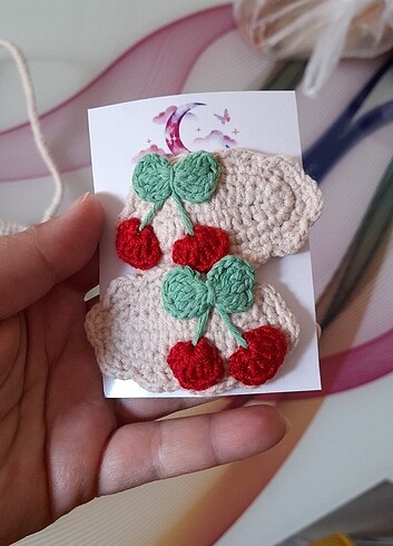 Kirazlı tokalı çanta - Görsel 2