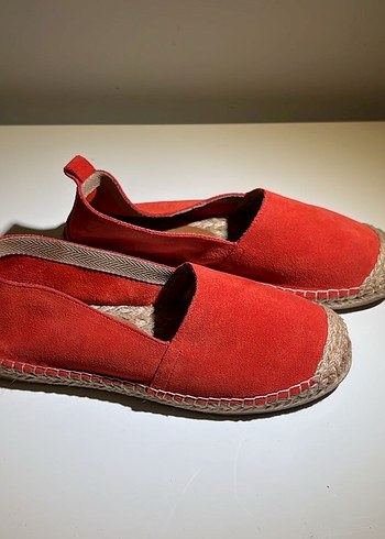 Mudo Nar Çiçeği Rengi Süet Kadın Espadril - Görsel 4